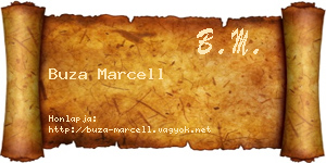 Buza Marcell névjegykártya