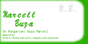 marcell buza business card